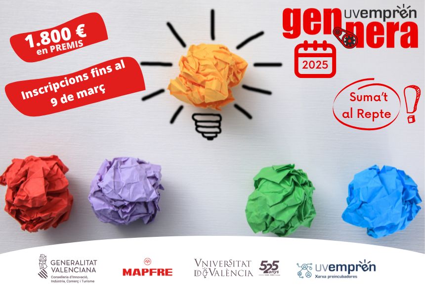 Cartell presentació gennera. Bombeta de paper